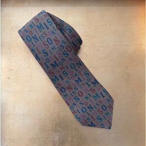 Men! Missoni Monogram 100% Silk Tie
